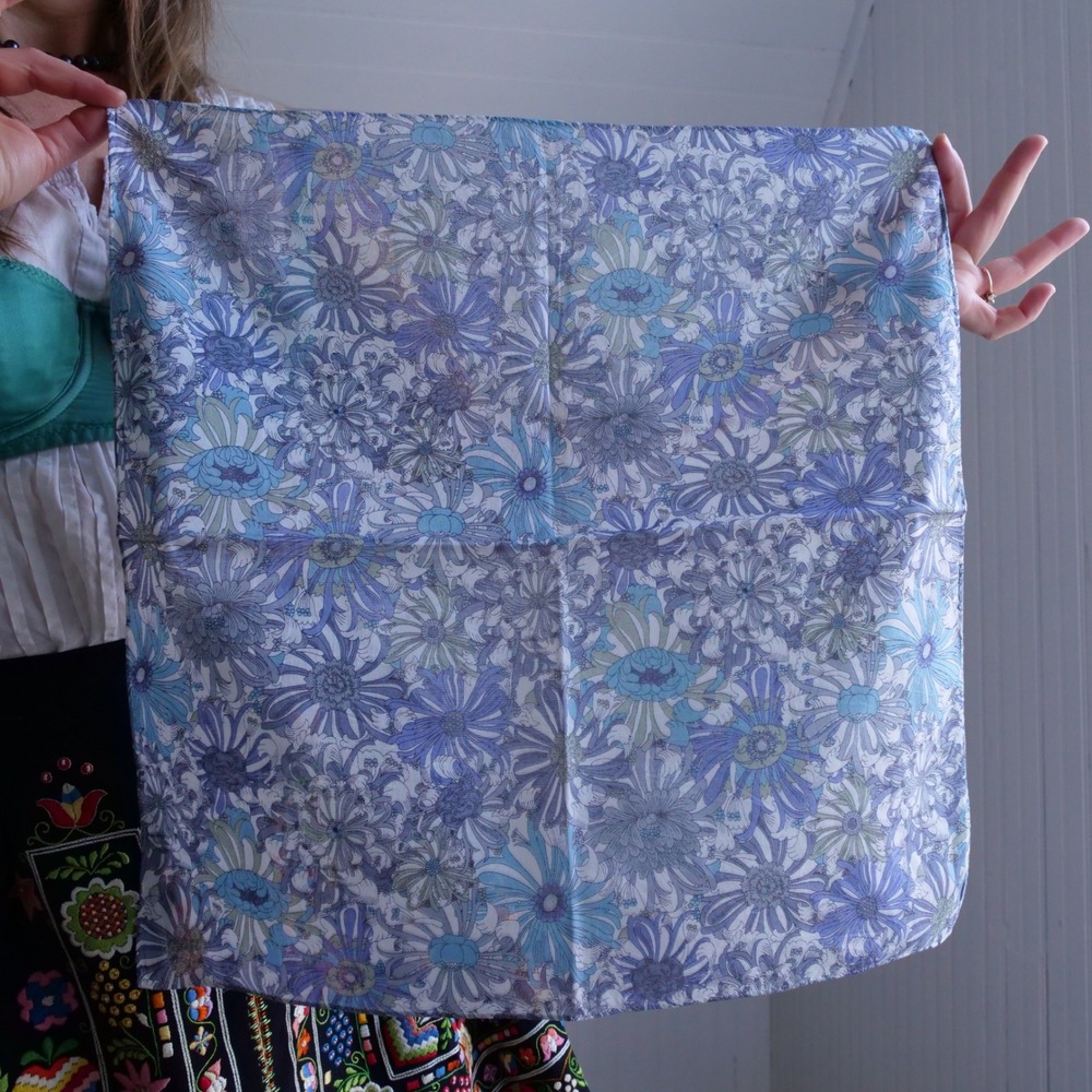 Cute Intermode x Liberty Fabrics psychedelic cotton handkerchief/neckercheif